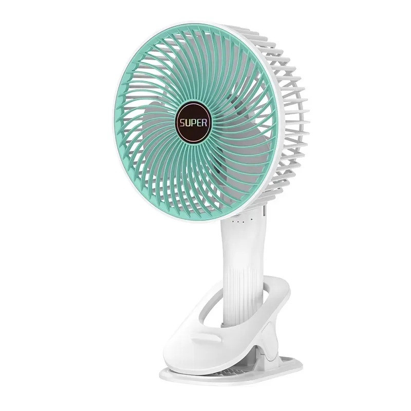 پنکه شارژی مدل Circulation Clamp Fan ظرفیت 1200 میلی آمپر ساعت