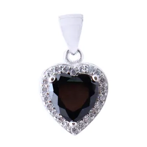 آویز گردنبند نقره زنانه بازرگانی میلادی مدل قلب کد PKR_163