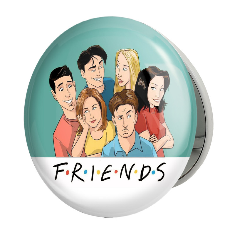 آینه جیبی خندالو طرح سریال فرندز Friends مدل تاشو کد 3911 