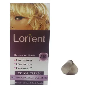 کیت رنگ مو لورینت شماره A 10 رنگ بلوند خاکستری پلاتینه