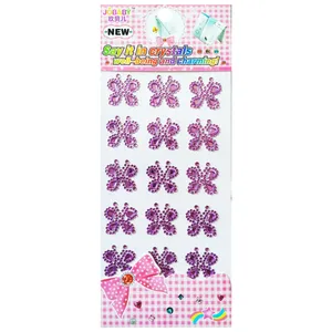 استیکر دیواری کودک مدل نگین پروانه ای کد 2