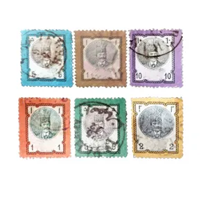تمبر یادگاری مدل قاجار کد AN-80 مجموعه 6 عددی 