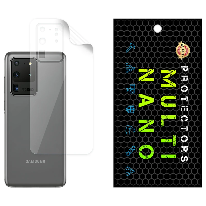 محافظ پشت گوشی شفاف نانو هیدروژل مولتی نانو مدل X-F1T مناسب برای گوشی موبایل سامسونگ Galaxy S20 Ultra 5G