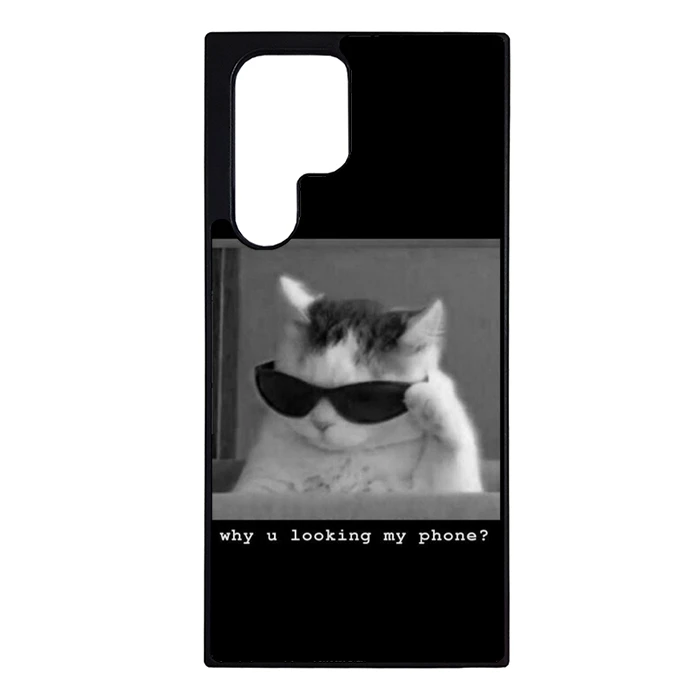 کاور طرح why u looking my phone مناسب برای گوشی موبایل سامسونگ galaxy s22 ultra