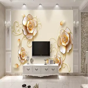 پوستر دیواری سه بعدی مدل گل برجسته DRVF1310