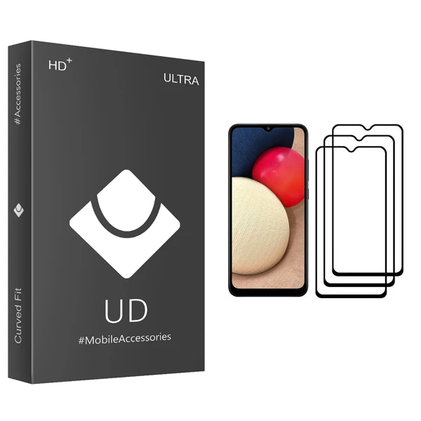 محافظ صفحه نمایش یو دی مدل ULTRA مناسب برای گوشی موبایل سامسونگ Galaxy A02s بسته سه عددی