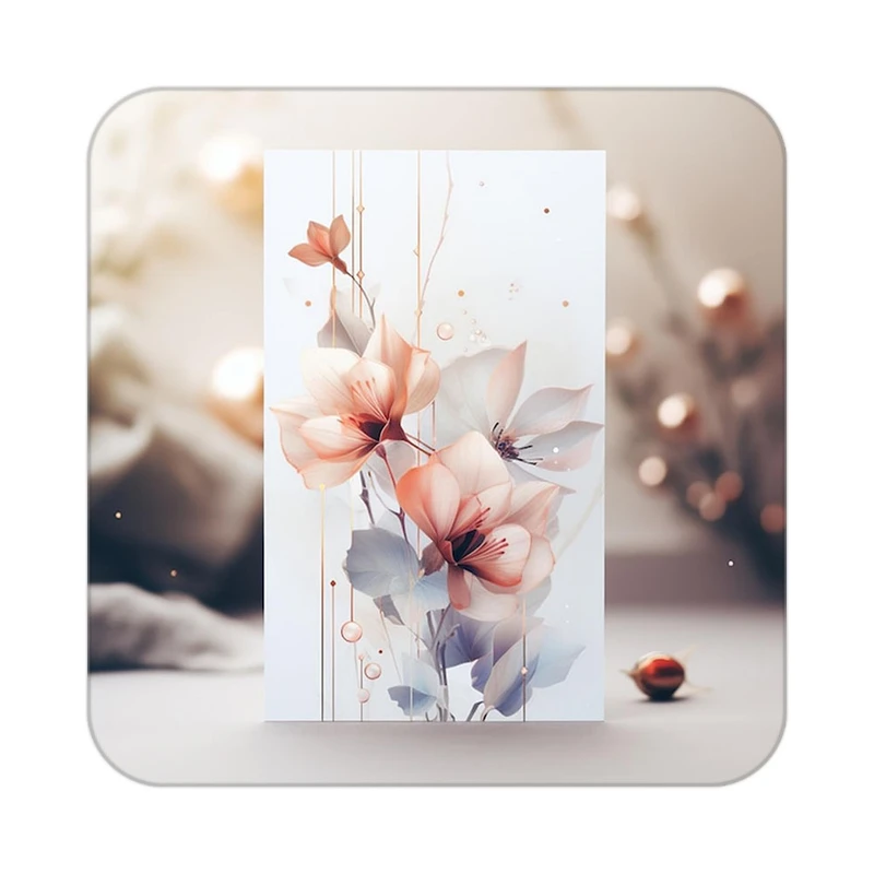 زیر لیوانی کاکتی طرح گل مدل mp16182