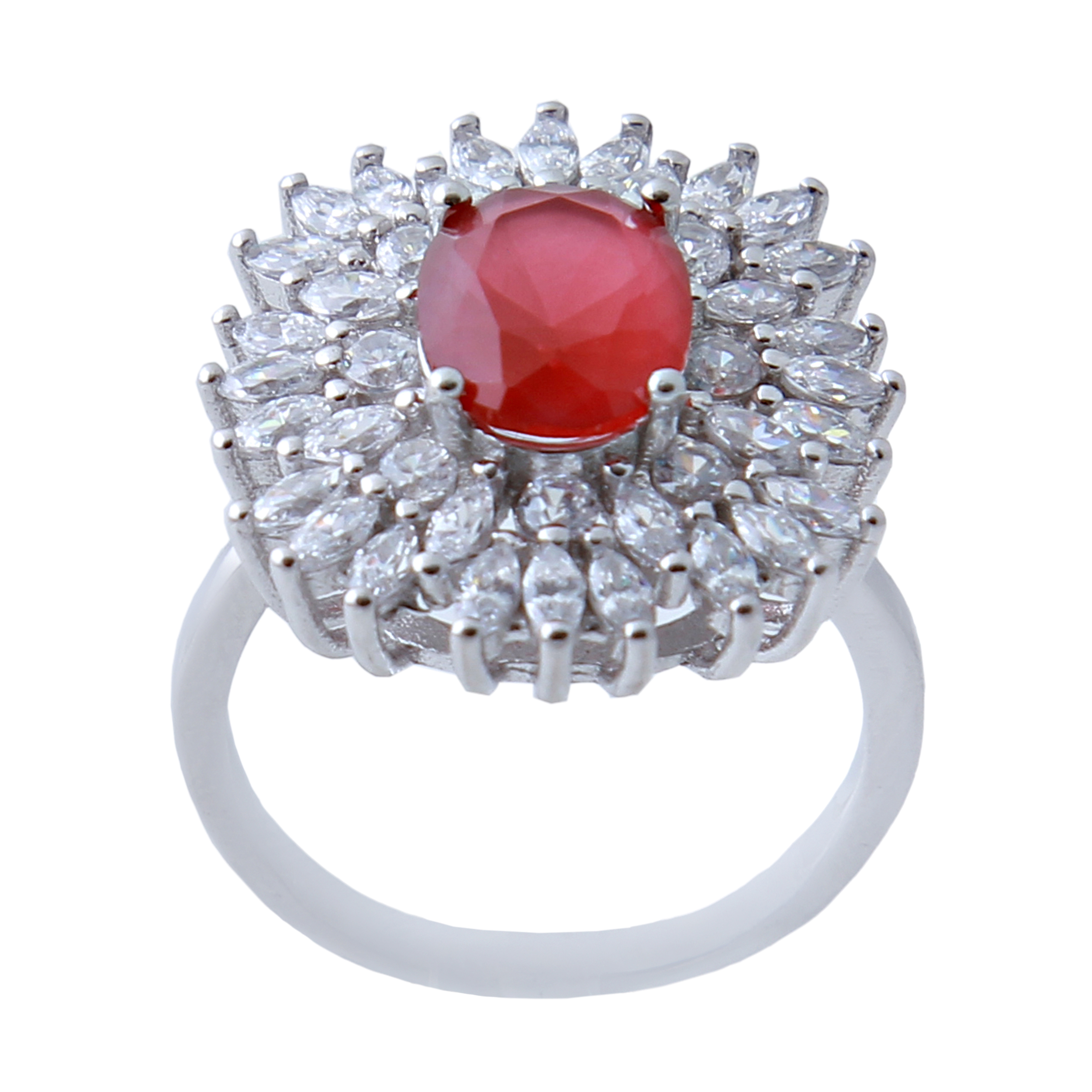  انگشتر نقره زنانه بازرگانی میلادی کد AWR_661