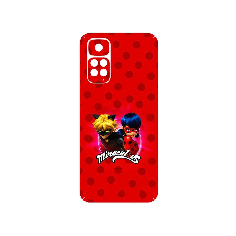 برچسب پوششی ماهوت مدل Ladybug and Cat Noir مناسب برای گوشی موبایل شیائومی Redmi Note 11S