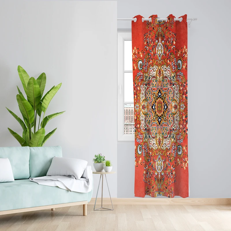 پرده مدل مخمل پانچی کد 2198 z سایز 140x200 سانتی متر