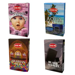 عود هم مدل آبشاری رایحه پودر بچه و آکوا و بلک افغان و عربی 4 بسته 10 عددی