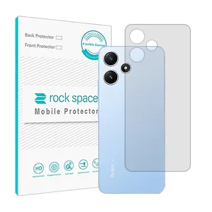 Transparent Rockspace HyGEL model phone back protector suitable for Xiaomi Redmi Note 12R mobile phone
