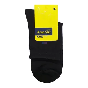 جوراب ساق کوتاه مدل اسپرت نیم ساق نخ پنبه نانو رنگ مشکی