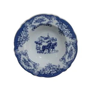 بشقاب خورش خوری چینی پردیس کاشان مدل ویلیج بسته 6 عددی 