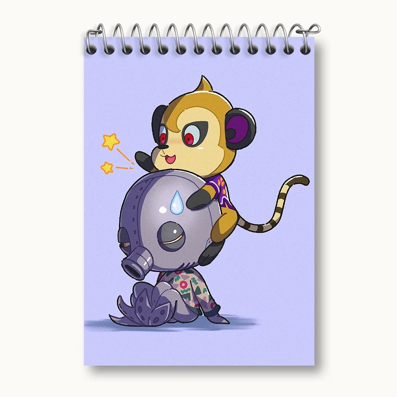 دفتر یادداشت 50 برگ خندالو مدل بازی انیمال کراسینگ (Animal Crossing) کد 32639