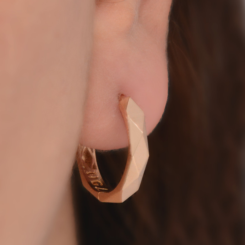 گوشواره طلا 18 عیار زنانه طلای مستجابی کد 80