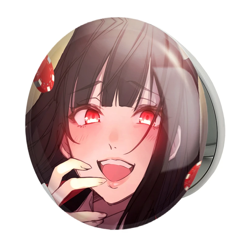 آینه جیبی خندالو طرح یومکو انیمه دختر مدل تاشو کد 12135 