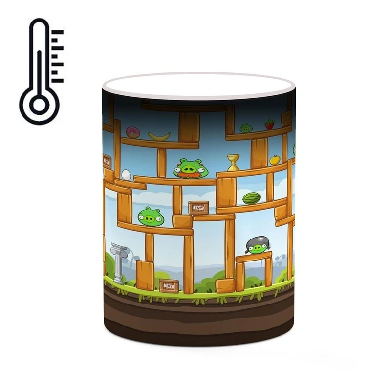 ماگ حرارتی کاکتی مدل بازی پرندگان خشمگین Angry Birds کد mgh27487