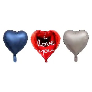 بادکنک فویلی طرح قلب مدل LOVE-chrome  مجموعه سه عددی