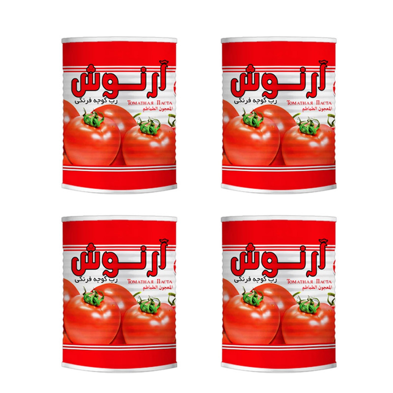 کنسرو رب گوجه فرنگی آرنوش - 800 گرم بسته 4 عددی
