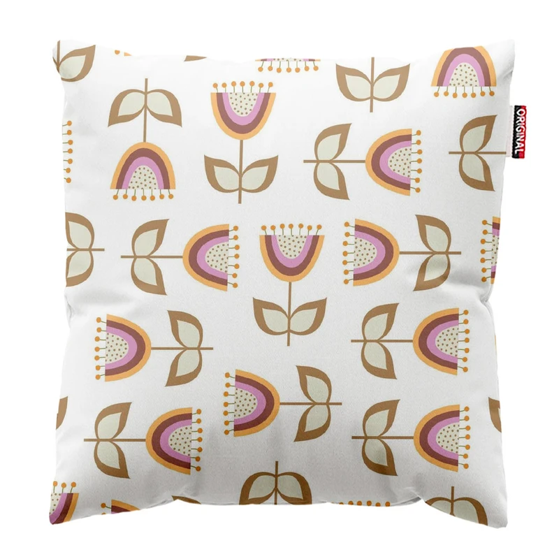 کوسن پاد آفرین طرح گل کد 3214 سایز 30*30 سانتی متر