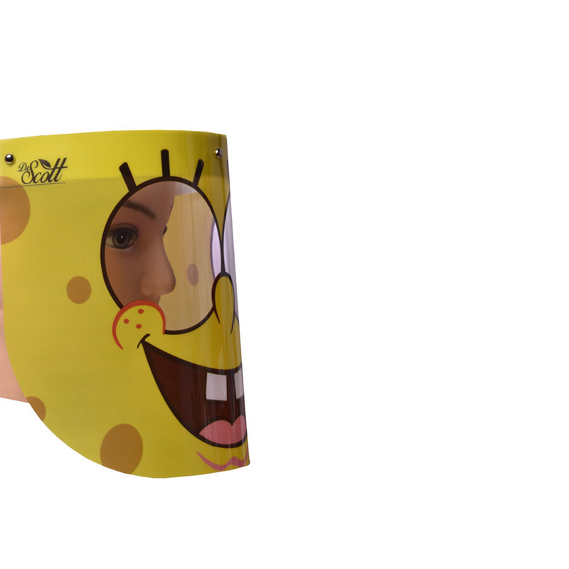 شیلد محافظ صورت کودک دکتر اسکات مدل لاکچری طرح باب اسفنجی