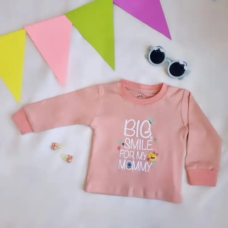 ست تی شرت و شلوار نوزادی مدل پروانه