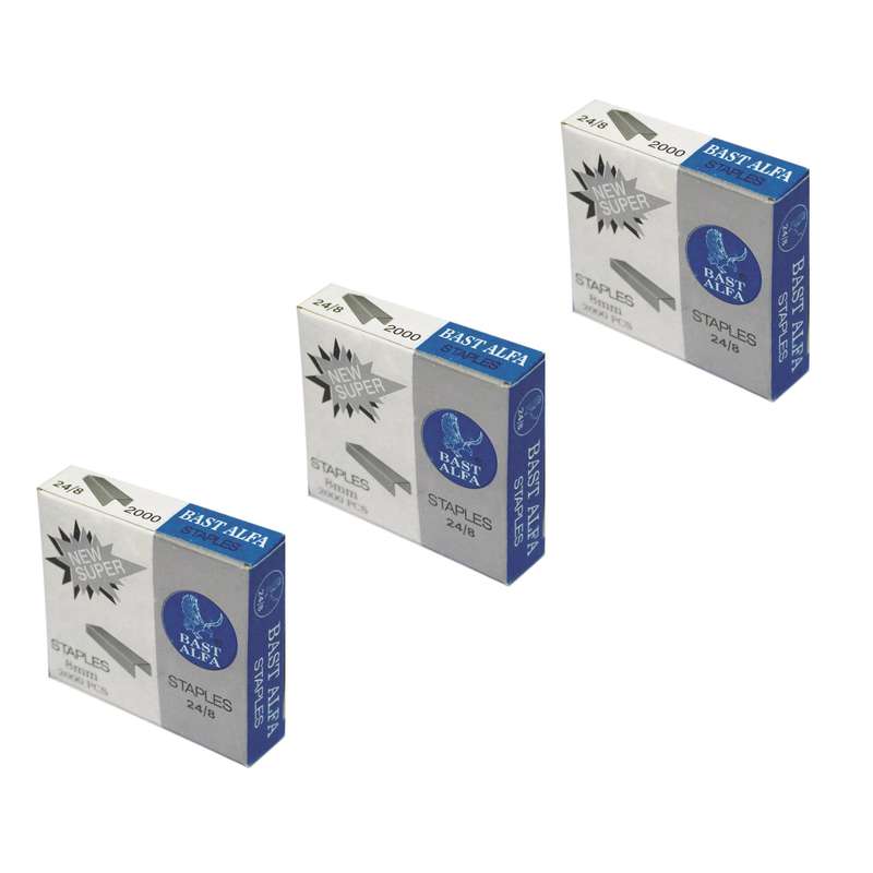 سوزن منگنه بست آلفا کد 300 سایز 24/8 بسته 6000 عددی سوزن منگنه بست آلفا کد 300 سایز 24/8 بسته 6000 عددی