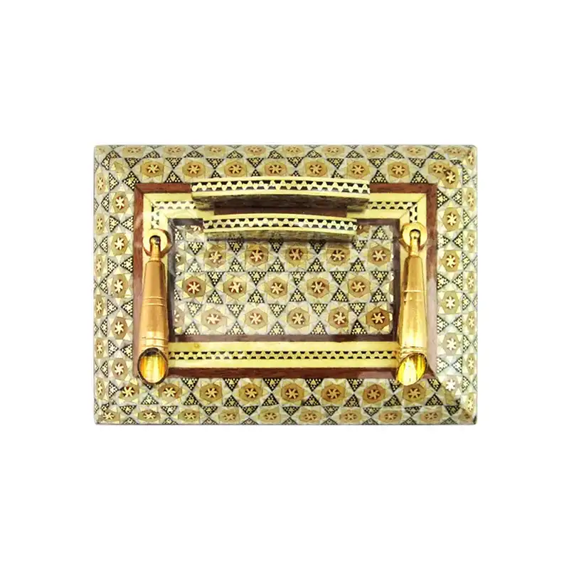 قلمدان خاتم کاری مدل دو قیف کد g15