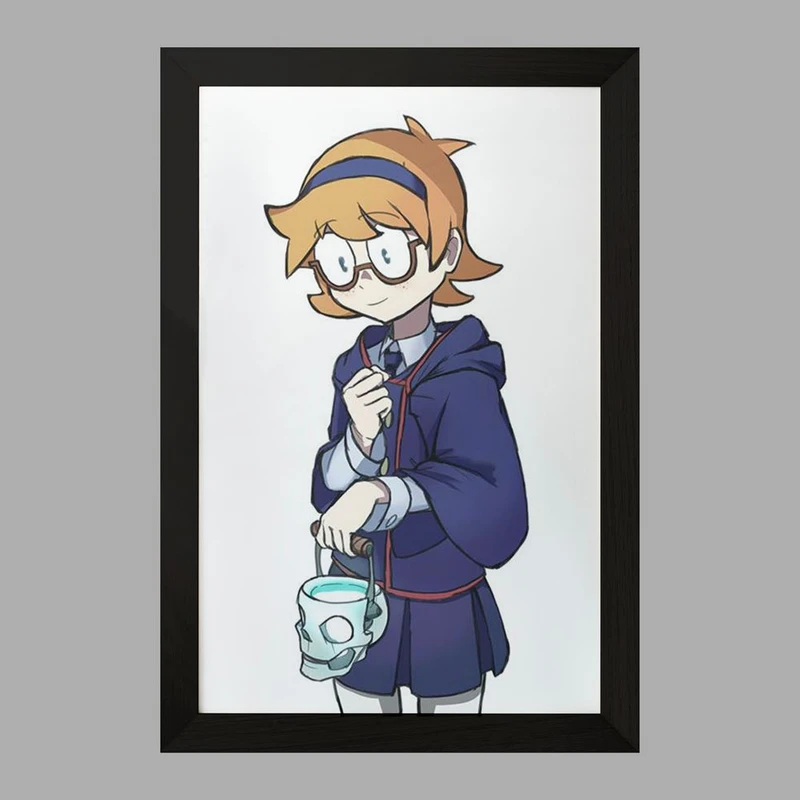 تابلو خندالو مدل جانسون انیمه جادوگران کوچک Little Witch Academia  کد 22858