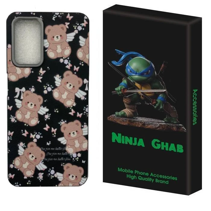 کاور نینجا قاب مدل تدی چرمی مناسب برای گوشی موبایل سامسونگ Galaxy A13 4G