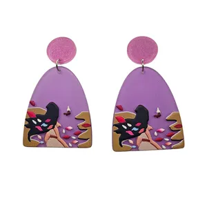 گوشواره زنانه مدل دختر باد