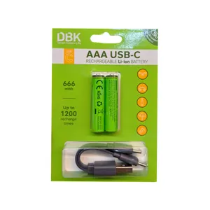 باتری نیم قلمی قابل شارژ دی بی کی مدل USB-C LI-ION