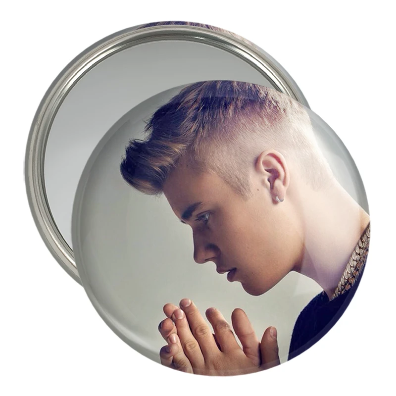 آینه جیبی خندالو مدل جاستین بیبر Justin Bieber  کد 2701