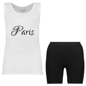 ست تاپ و شلوارک دخترانه مدل 6012