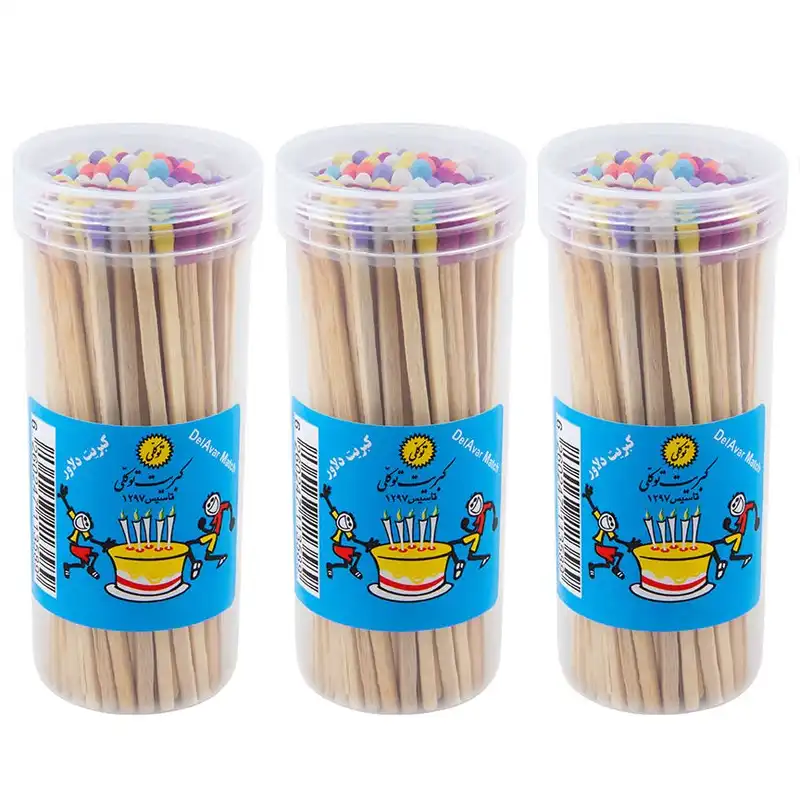 کبریت مدل دلاور بسته 3 عددی