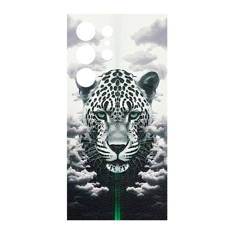 برچسب پوششی ریمکس مدل Leth طرح پلنگ مناسب برای گوشی موبایل سامسونگ Galaxy S24 Ultra