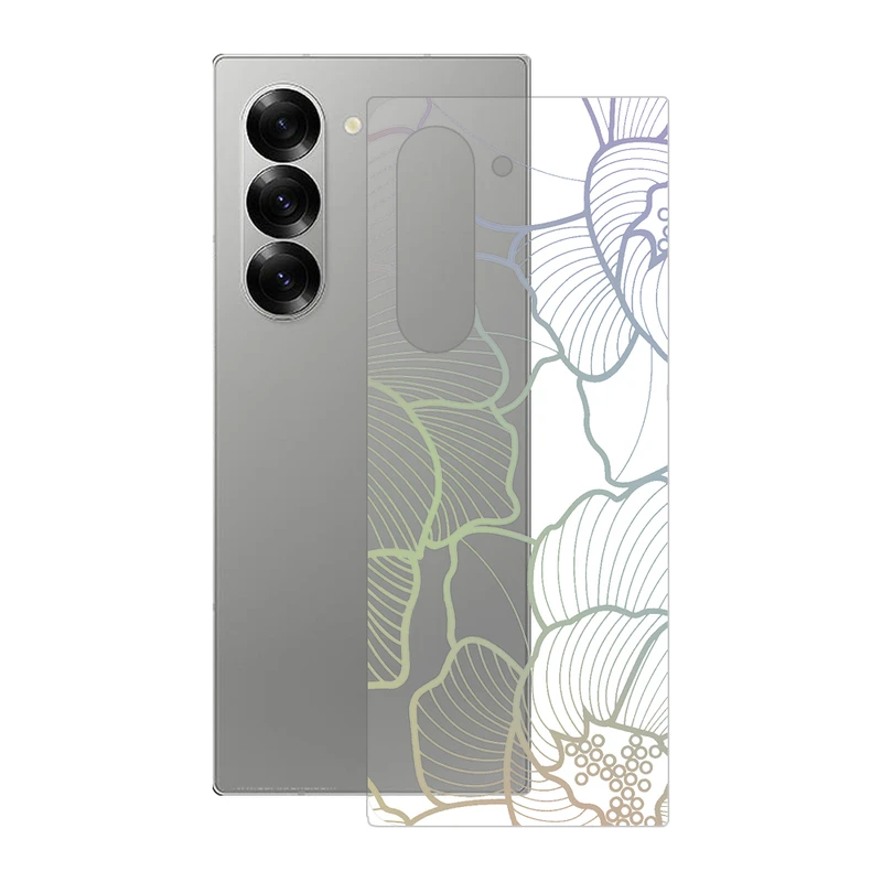 برچسب پوششی ریمکس مدل Clea طرح گل مناسب برای گوشی موبایل سامسونگ Galaxy Z Fold6