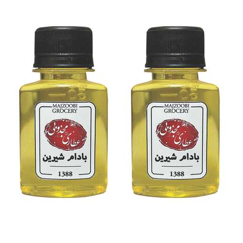 روغن بادام شیرین عطاری مجذوبی کد 17 وزن 120 گرم بسته 2 عددی