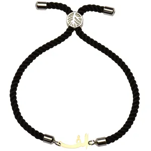 دستبند طلا 18 عیار زنانه الن نار مدل طرح حرف الف ELN1822