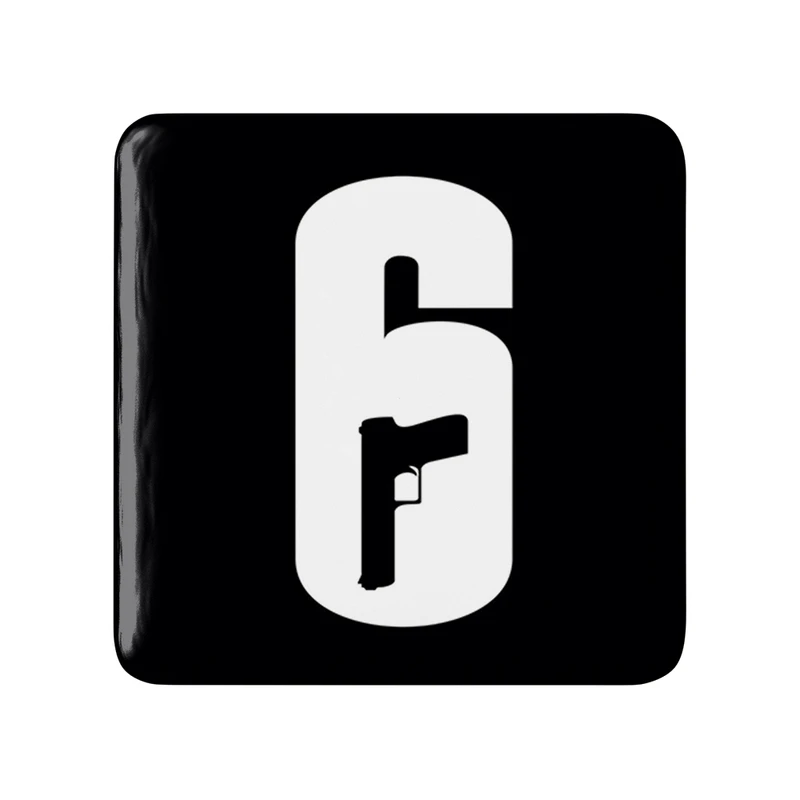 مگنت خندالو طرح   بازی رینبو سیکس سیج  مدل مربعی کد 30386