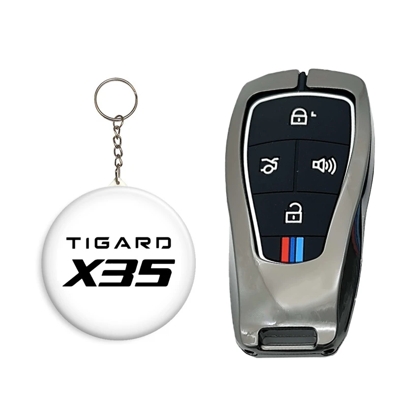 کاور ریموت و سوئیچ خودرو کالانیکس مدل COV-TIGARD-10631 طرح فلزی مناسب برای تیگارد X35 به همراه جاسوئیچی