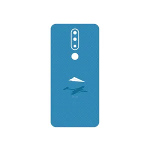 MAHOOT Minimal Paper Airplane Cover Sticker for Nokia 5.1 Plus