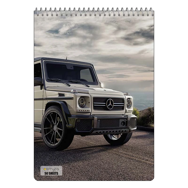 دفتر نقاشی 50 برگ سیمی کارنیکا طرح جی واگن G‑Wagon کد 91635