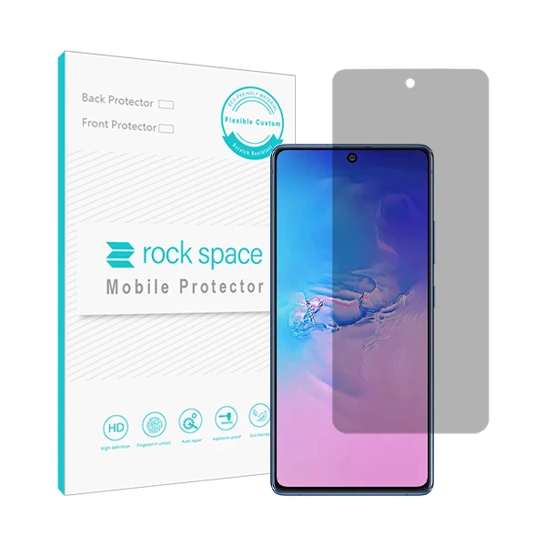 محافظ صفحه نمایش حریم شخصی راک اسپیس کد PRV مناسب برای گوشی موبایل سامسونگ Galaxy S10 Lite