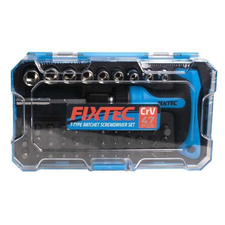 بکس و سری پیچ گوشتی فیکس تک مدل FHSDK47 مجموعه 47 عددی بکس و سری پیچ گوشتی فیکس تک مدل FHSDK47 مجموعه 47 عددی