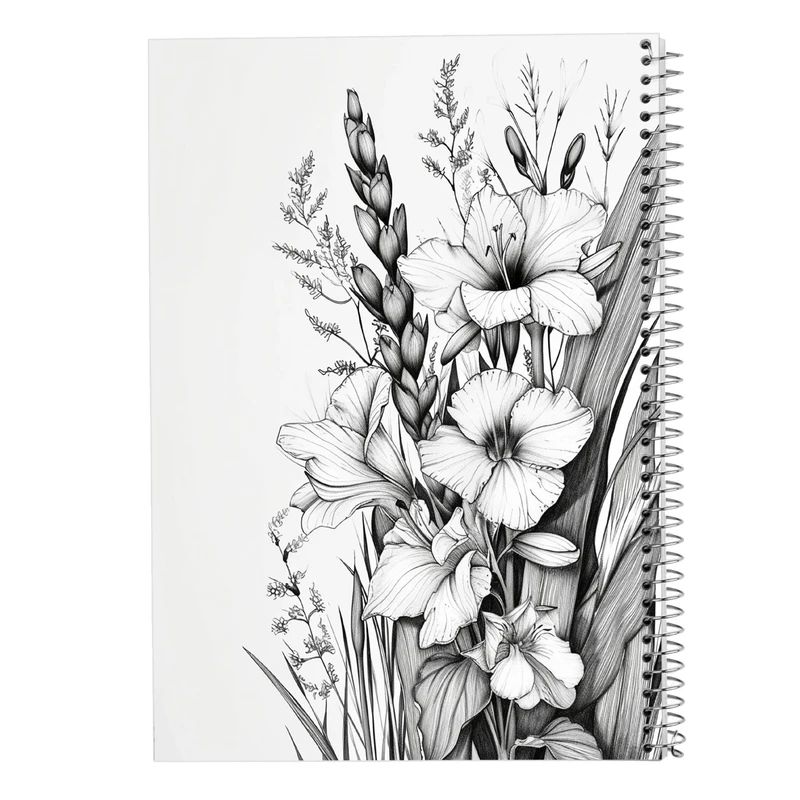 دفتر نت موسیقی 50 برگ مدوپد مدل گل کد DF13994