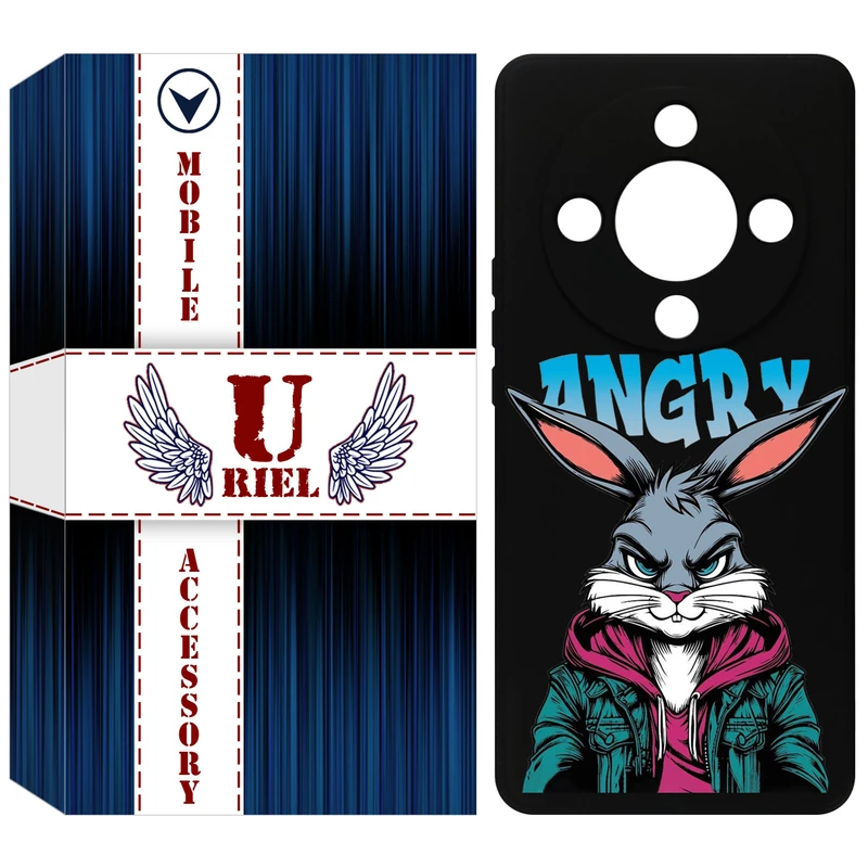 کاور یوریل قاب مدل KSH کد 51 طرح خرگوش مناسب برای گوشی موبایل آنر X9b / X50 / Magic6 Lite / Magic 6 Lite