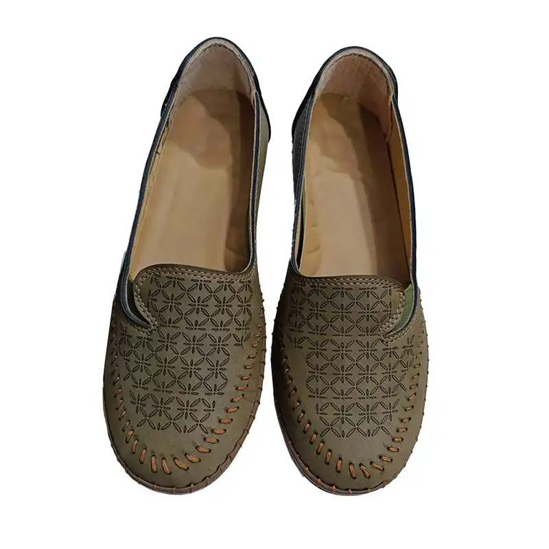 کفش طبی زنانه مدل گل دار ضربدری کد 2111