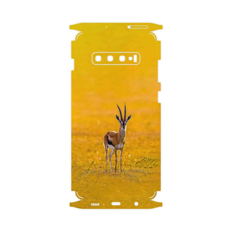 برچسب پوششی ماهوت مدل Gazelle-FullSkin مناسب برای گوشی موبایل سامسونگ Galaxy S10 Plus
